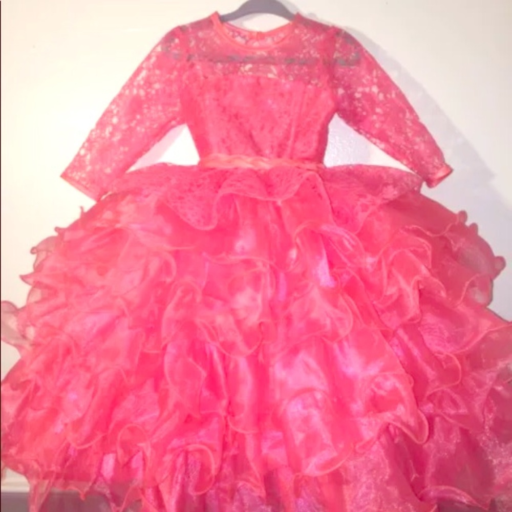 Lace And Chiffon Ball Gown Toddler Dress